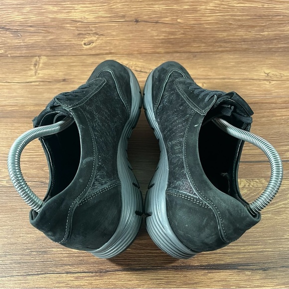 Mephisto Yael Runoff Black Leather Sneakers Women’s Size 8.5 Shoes - Picture 3 of 11